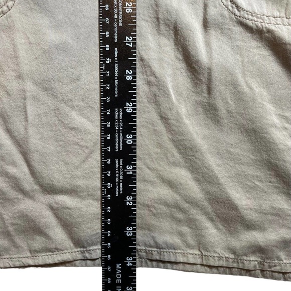 COMPTOIR DES COTONNIERS Dress Size 36 Short Sleeve V-Neck Tan Beige Small - Picture 8 of 9